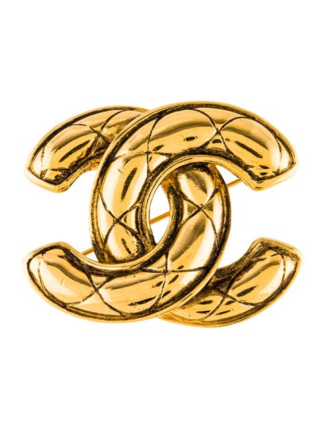 chanel metal quilted cc brooch|brooches clothing.